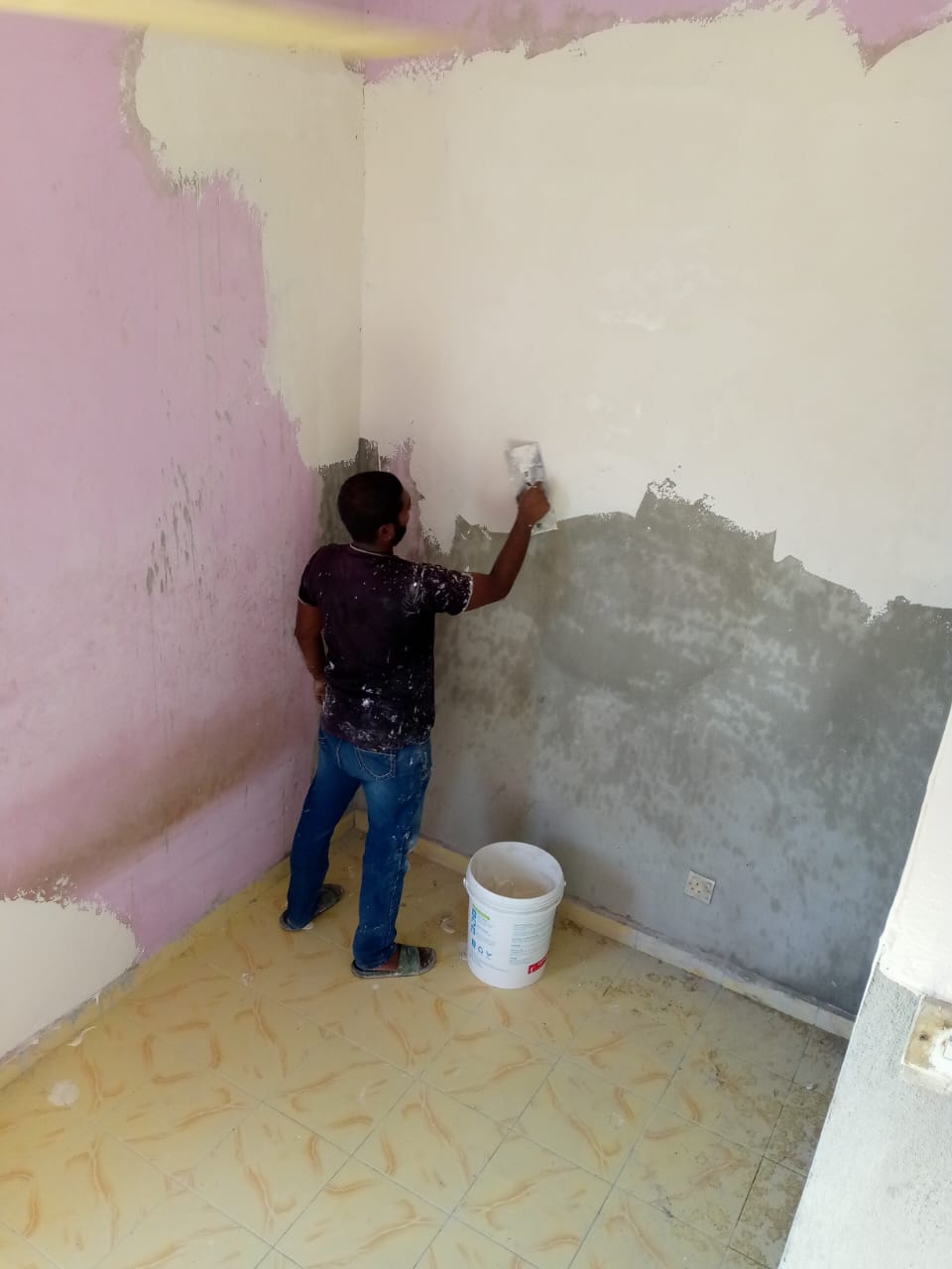 Plastering Dinding Bilik